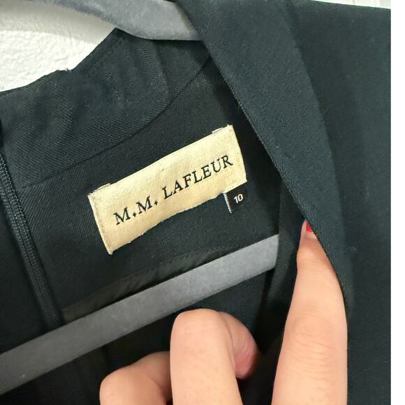 MM Lafleur Size 10 Aditi Sleeveless Shift Dress Pencil Workwear Dark Green Pine - Picture 6 of 10